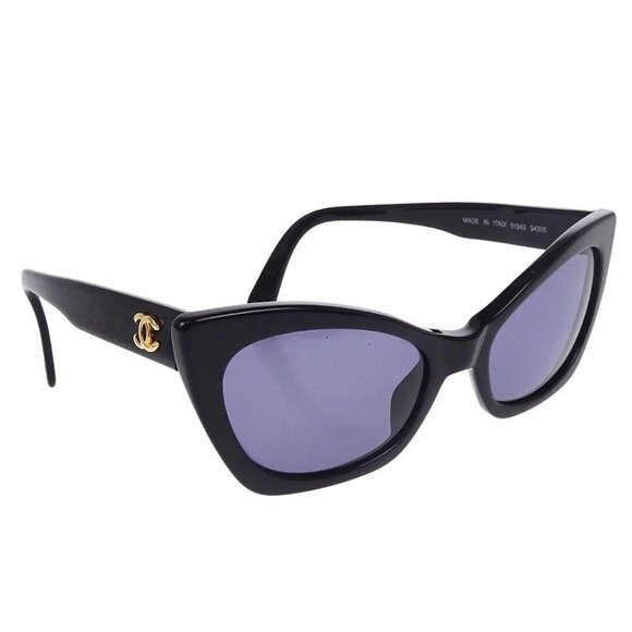 Chanel Sunglasses Eyewear Black Small Good - Picture 1 of 7